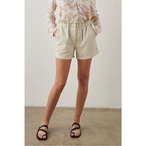 Rails Light Tan Monte Paper Bag Waist Shorts Women's Size Medium EUC Pockets